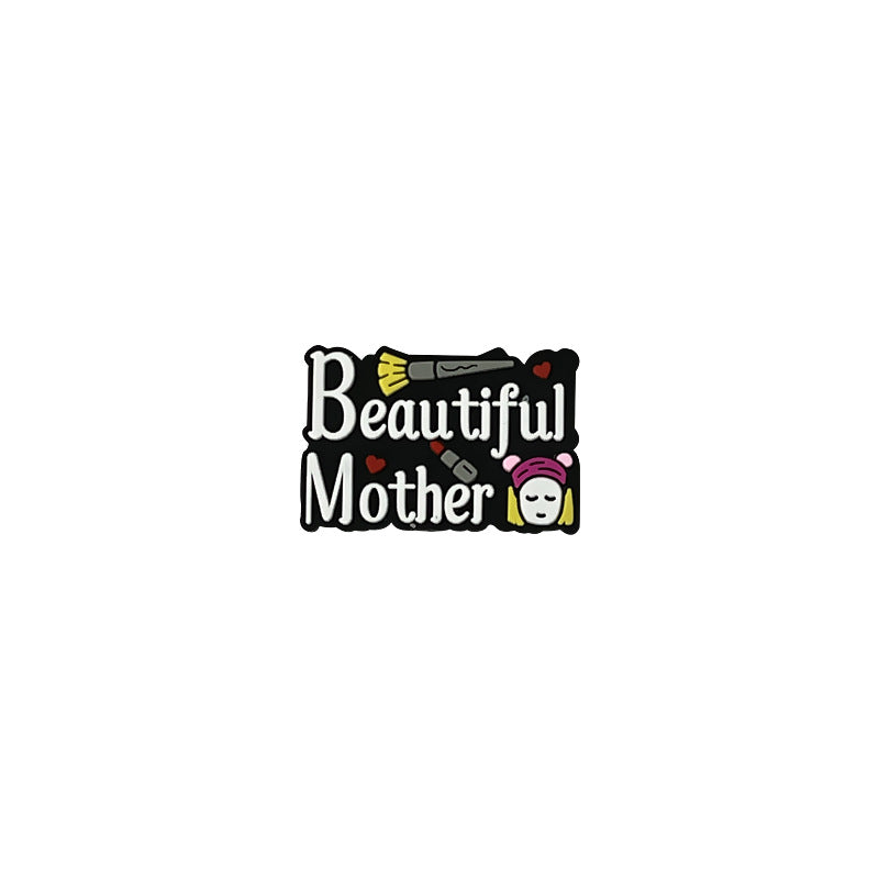 Wholesale 10pcs/pack Mother' s Day Epoxy Letter MOM Focus Beads DIY Beading